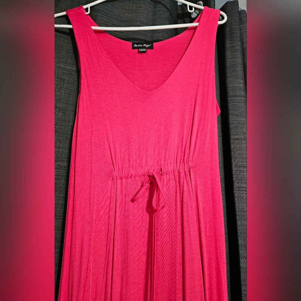 Charlie Paige Fushia Maxoli Dress size small/medium